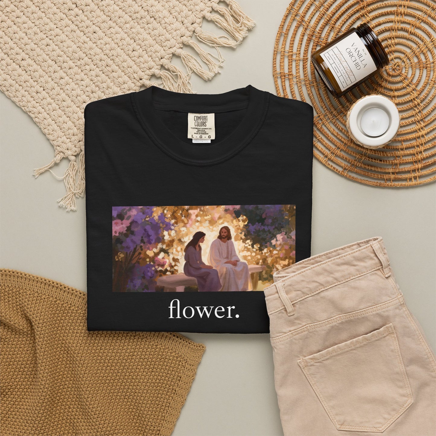 eirenebewithyou - flower. | T-shirt | Religious Art Front Print