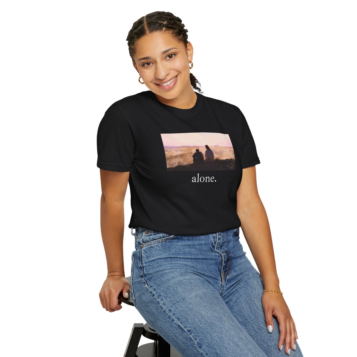 eirenebewithyou - alone. | T-shirt | Religious Art Front Print