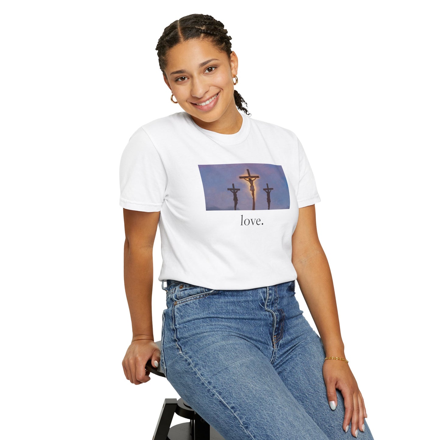 eirenebewithyou - love | T-shirt | Religious Art Front Print
