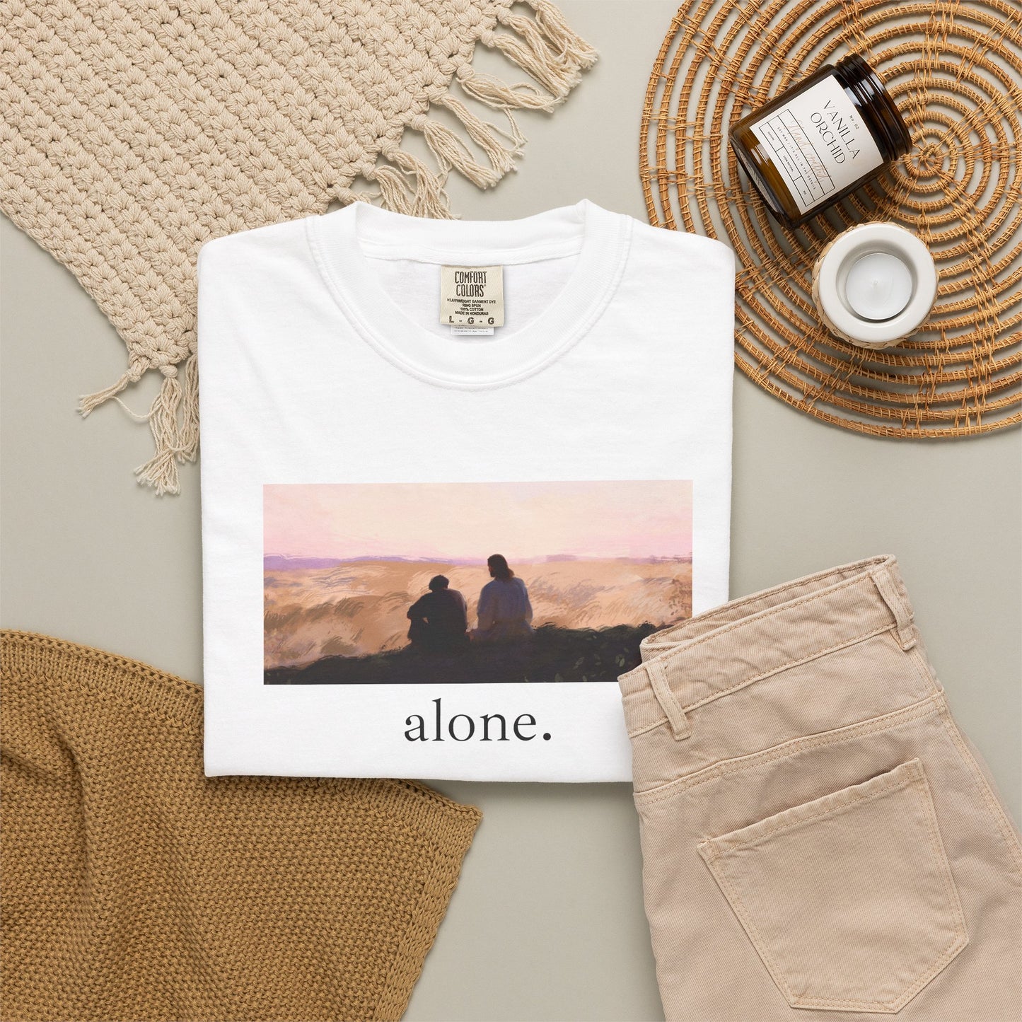 eirenebewithyou - alone. | T-shirt | Religious Art Front Print