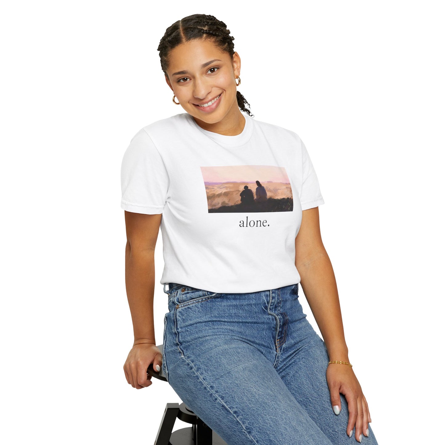 eirenebewithyou - alone. | T-shirt | Religious Art Front Print