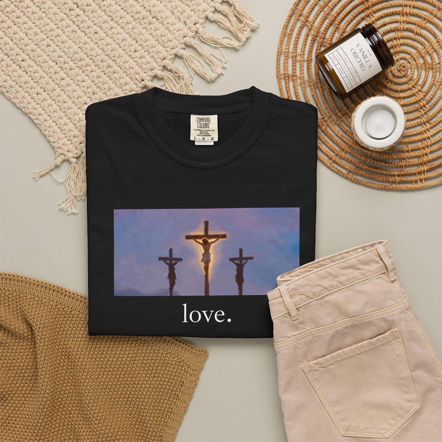eirenebewithyou - love | T-shirt | Religious Art Front Print