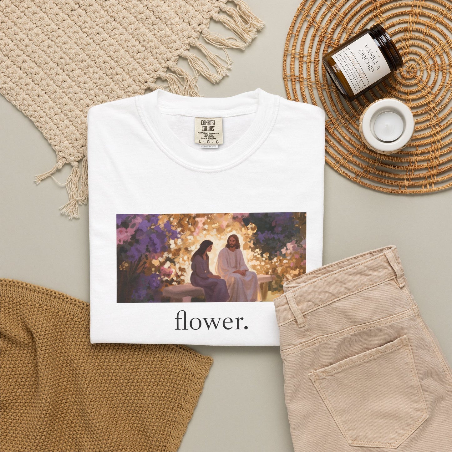 eirenebewithyou - flower. | T-shirt | Religious Art Front Print
