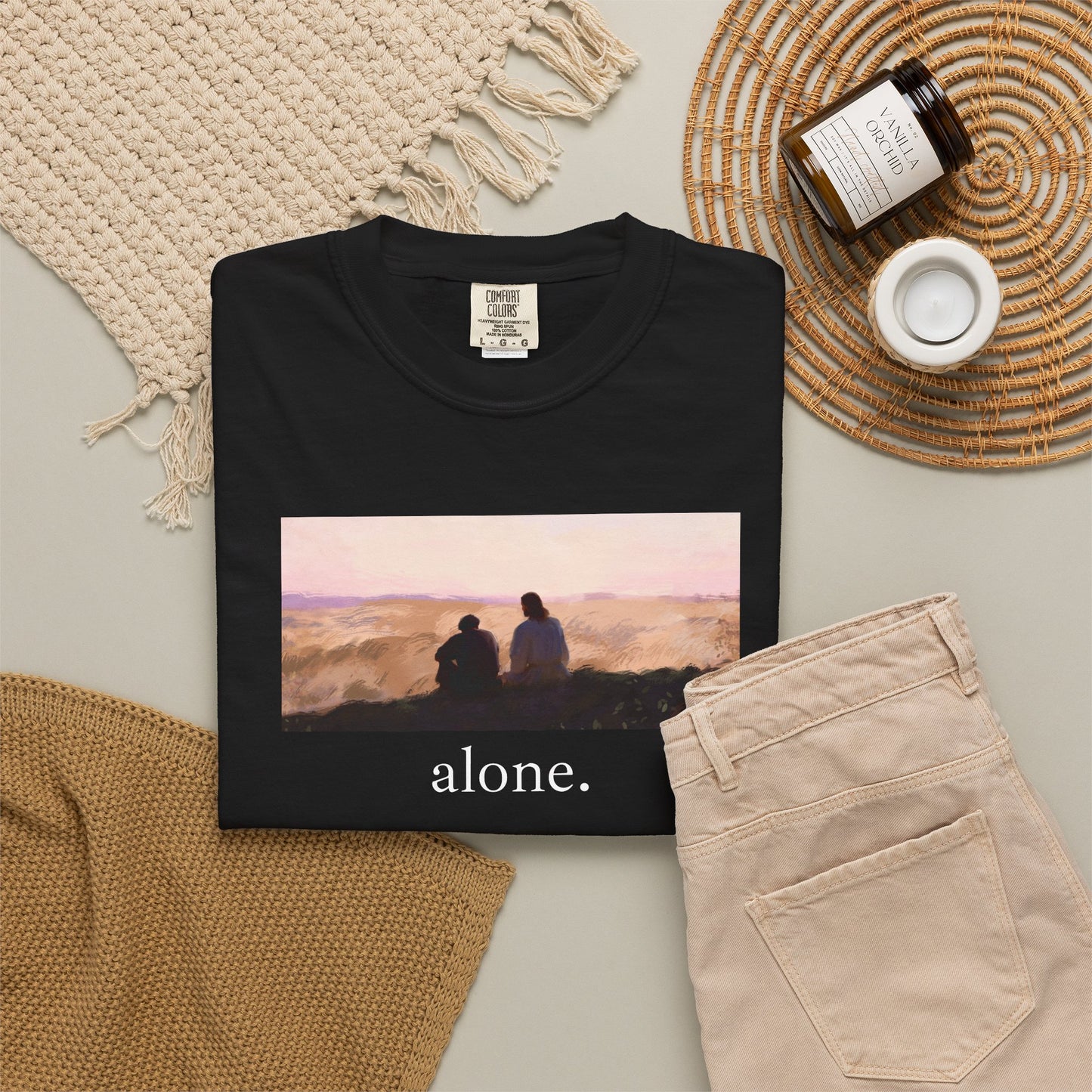 eirenebewithyou - alone. | T-shirt | Religious Art Front Print