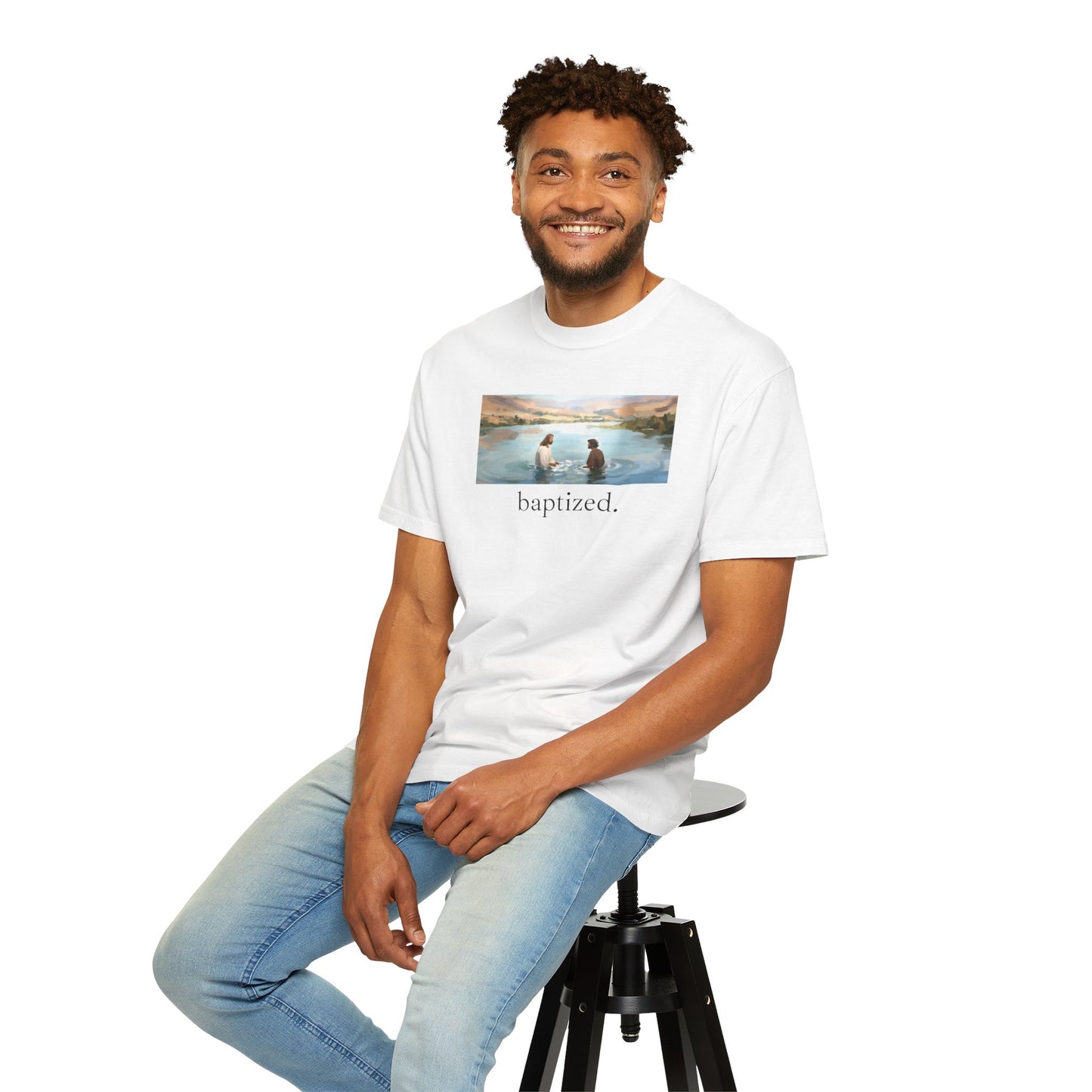 eirenebewithyou - baptized. | T-shirt | Religious Art Front Print